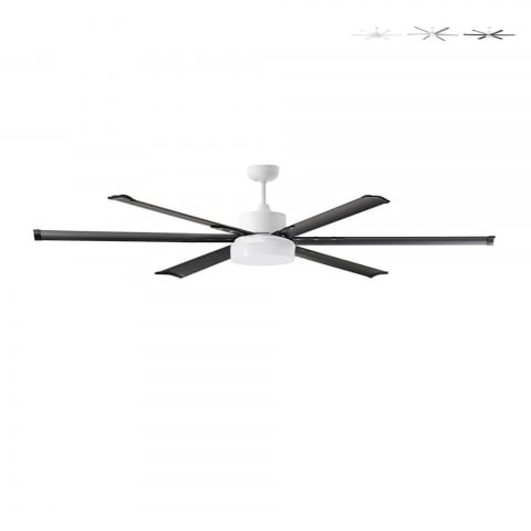 Ventilatore da soffitto 180cm luce LED silenzioso telecomando Albatross W