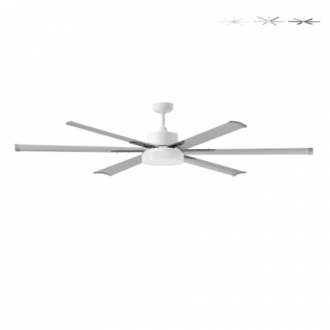 Ventilatore da soffitto silenzioso luce LED 210cm telecomando Albatross WL