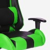 Sedia gaming ergonomica braccioli cuscini regolabile Adelaide Emerald Scelta