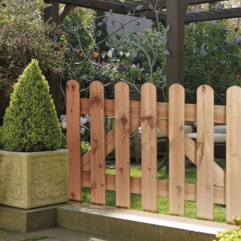 Cancello giardino 100x70cm in legno recinzione ingresso orto Mini
