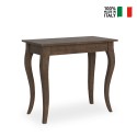 Consolle tavolo da pranzo allungabile 90x48-204cm legno Olanda Small Noix Vendita