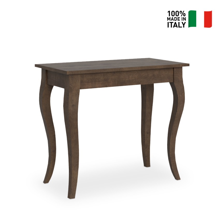 Olanda Small Noix consolle allungabile tavolo da pranzo 90x48-204cm