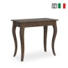 Consolle tavolo da pranzo allungabile 90x48-204cm legno Olanda Small Noix Vendita