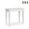 Consolle allungabile 90x48-204cm tavolo da pranzo bianco Impero Small Vendita