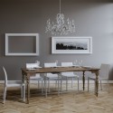 Consolle allungabile tavolo da pranzo 90x48-308cm legno Romagna Noix Saldi