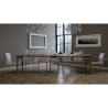 Consolle allungabile tavolo da pranzo 90x48-308cm legno Romagna Noix Sconti