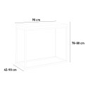Consolle allungabile grigio tavolo 90x45-90cm Nordica Libra Concrete Sconti