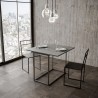 Consolle allungabile grigio tavolo 90x45-90cm Nordica Libra Concrete Saldi