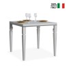 Tavolo allungabile 90x90-180cm cucina bianco classico Impero Libra Vendita