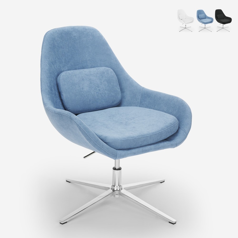 Sedia poltrona salotto girevole design moderno regolabile Fryze
