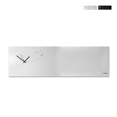 Orologio lavagna magnetica parete ufficio design moderno Paper Plane Promozione