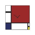 Orologio da parete design moderno lavagna magnetica Mondrian Offerta