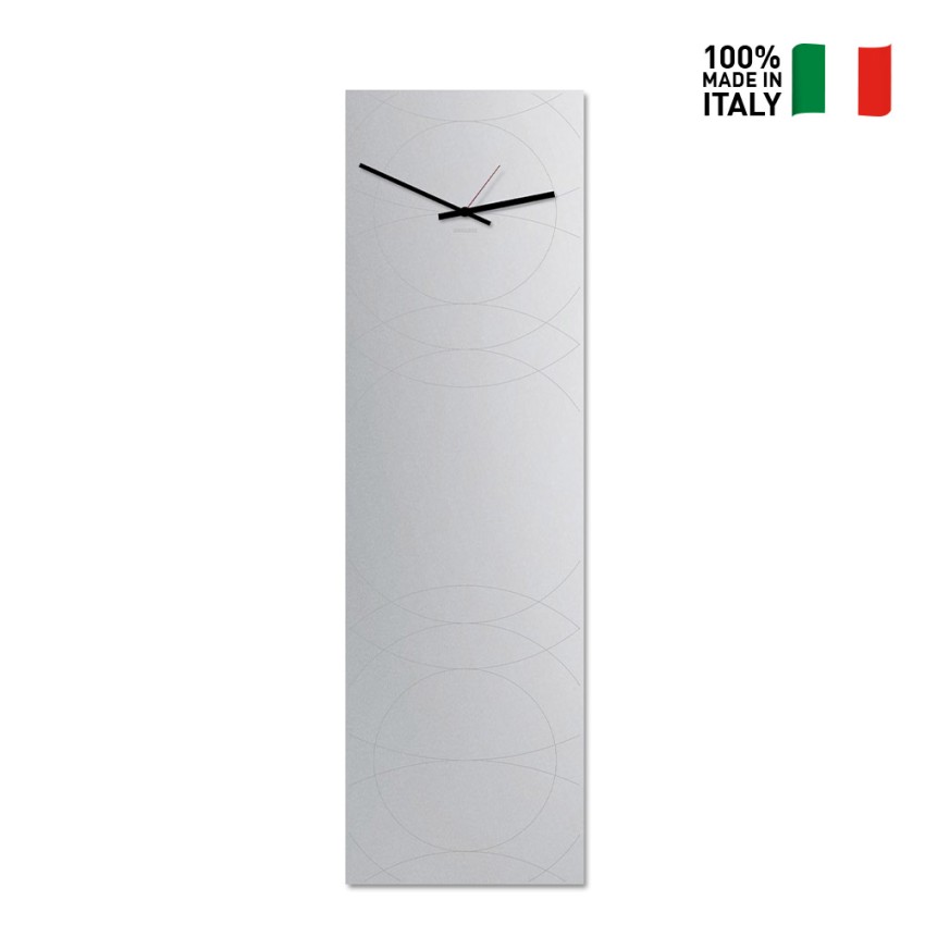 Orologio da parete Narciso specchio tondo a muro nero dESIGNoBJECT, E-Italy