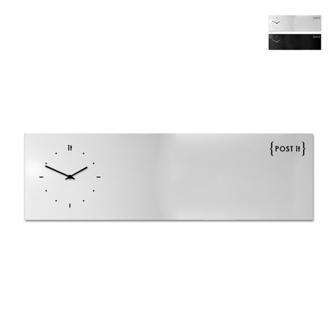 Orologio da parete lavagna magnetica orizzontale design moderno Post It