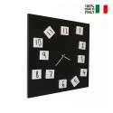 Orologio da parete quadrato 50x50cm design moderno numeri magnetici Changing Offerta