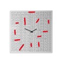 Orologio da parete moderno decorativo quadrato soggiorno Crossword Vendita