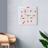 Orologio da parete moderno decorativo quadrato soggiorno Crossword Catalogo