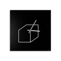 Orologio da parete quadrato 50x50cm design geometrico minimal Cube Offerta