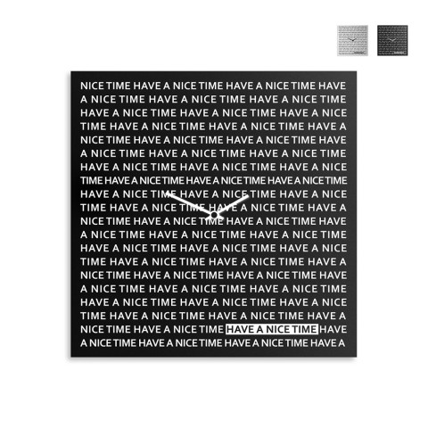 Orologio da parete 50x50cm design moderno lavagnetta magnetica Nice Time Promozione