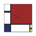 Orologio da parete design moderno lavagna magnetica Mondrian Big Offerta
