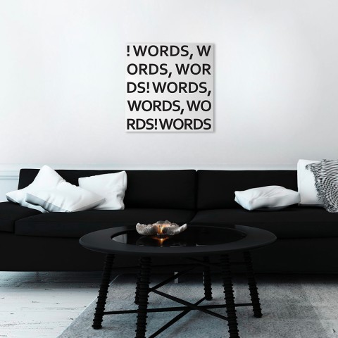 Lavagna magnetica quadrata 50x50cm da parete design moderno Words Promozione