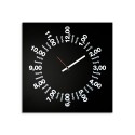 Orologio da parete quadrato design moderno minimal 50x50cm Only Hours Offerta