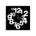 Orologio da parete design moderno 50x50cm numeri grandi Numbers Circle Offerta