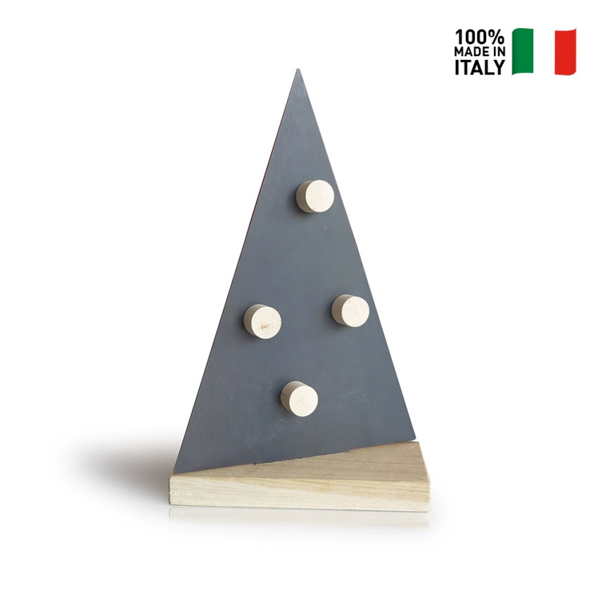 Orologio/lavagna magnetica da parete S-Enso in ferro nero vintage | E-Italy  | 100% Made in Italy