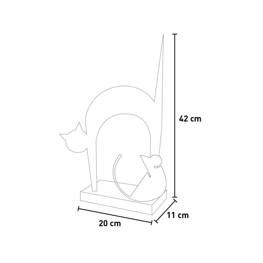 LAVAGNA MAGNETICA PER FRIGO A FORMA DI GATTO SCRIVIBILE 32x33