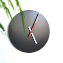Orologio da parete rotondo design minimal moderno nero Trendy Sconti
