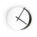 Orologio da parete design moderno minimal rotondo bianco nero Eclissi Offerta