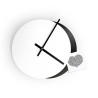Orologio da parete design moderno minimal rotondo bianco nero Eclissi Catalogo