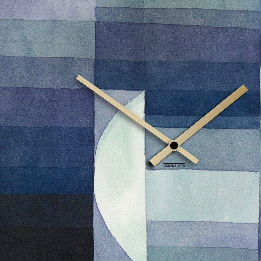 Klee orologio da parete quadrato 50x50cm design moderno contemporaneo