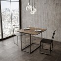 Consolle allungabile tavolo legno moderno 90x45-90cm Nordica Libra Noix Saldi