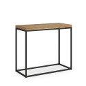 Consolle allungabile tavolo moderno 90x45-90cm legno Nordica Libra Oak Offerta