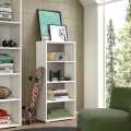 Libreria ufficio design moderno studio soggiorno 4 vani bianco grigio Promozione