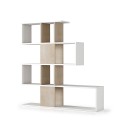 Libreria divisoria design moderno bifacciale bianco legno Libkaf Offerta