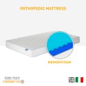 Materasso piazza e mezza 120x190 Memory foam ortopedico Double Comfort M