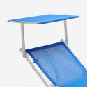 2 Lettini mare spiaggia sdraio pieghevole in alluminio Gabicce Gold 