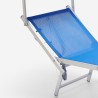 2 Lettini mare spiaggia sdraio pieghevole in alluminio Gabicce Gold 