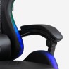 Sedia gaming poltrona LED massaggiante reclinabile ergonomica The Horde Plus 