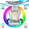 Sedia gaming bianca poltrona massaggiante LED reclinabile ergonomica Pixy Plus Costo
