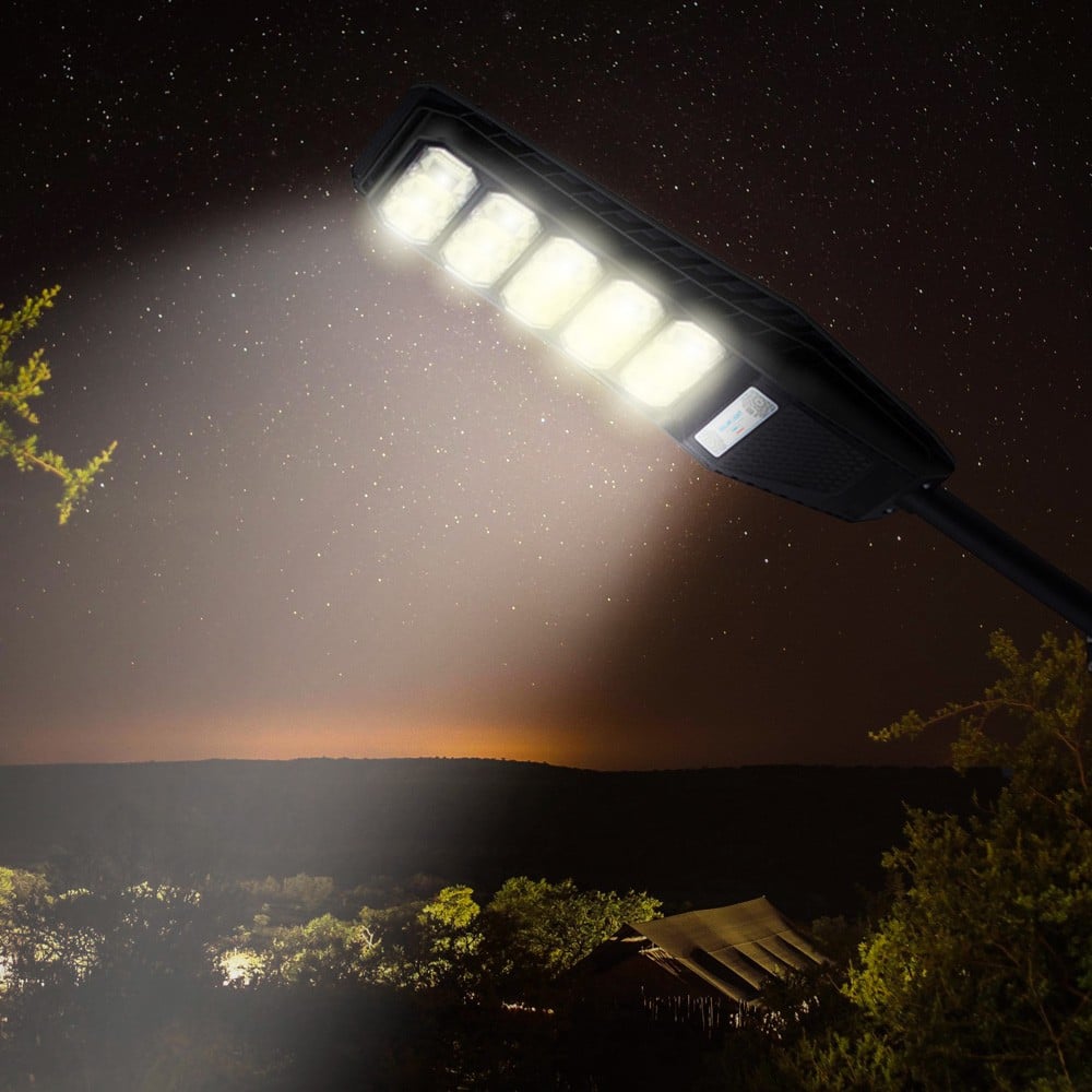Lampione solare stradale LED 300W telecomando staffa laterale sensore Solis XL