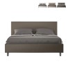 Letto matrimoniale contenitore 160x190 similpelle moderno Adele M Misure