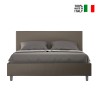 Letto matrimoniale contenitore 160x190 similpelle moderno Adele M Costo
