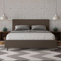 Letto matrimoniale contenitore 160x190 similpelle moderno Adele M Prezzo