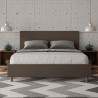 Letto matrimoniale contenitore 160x190 similpelle moderno Adele M Prezzo