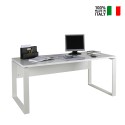 Scrivania bianca 170x80cm per ufficio e studio Ghost-Desk Vendita