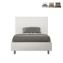 Letto piazza e mezza 120x200 francese design contenitore Sunny P1 Misure