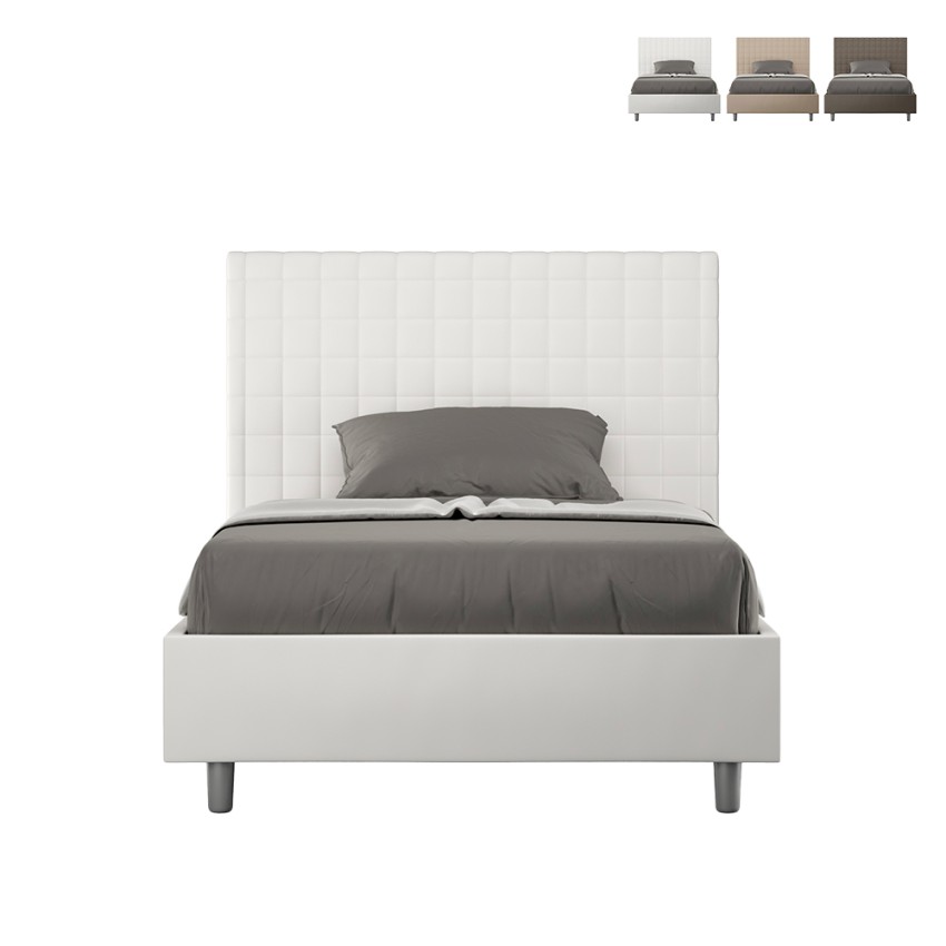 Letto piazza e mezza 120x200 francese design contenitore Sunny P1 Misure